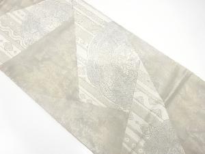 切り嵌め風華文模様織出し袋帯